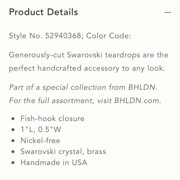 Ti Adoro Blue Lennon Drop Earrings - Picture 6 of 8